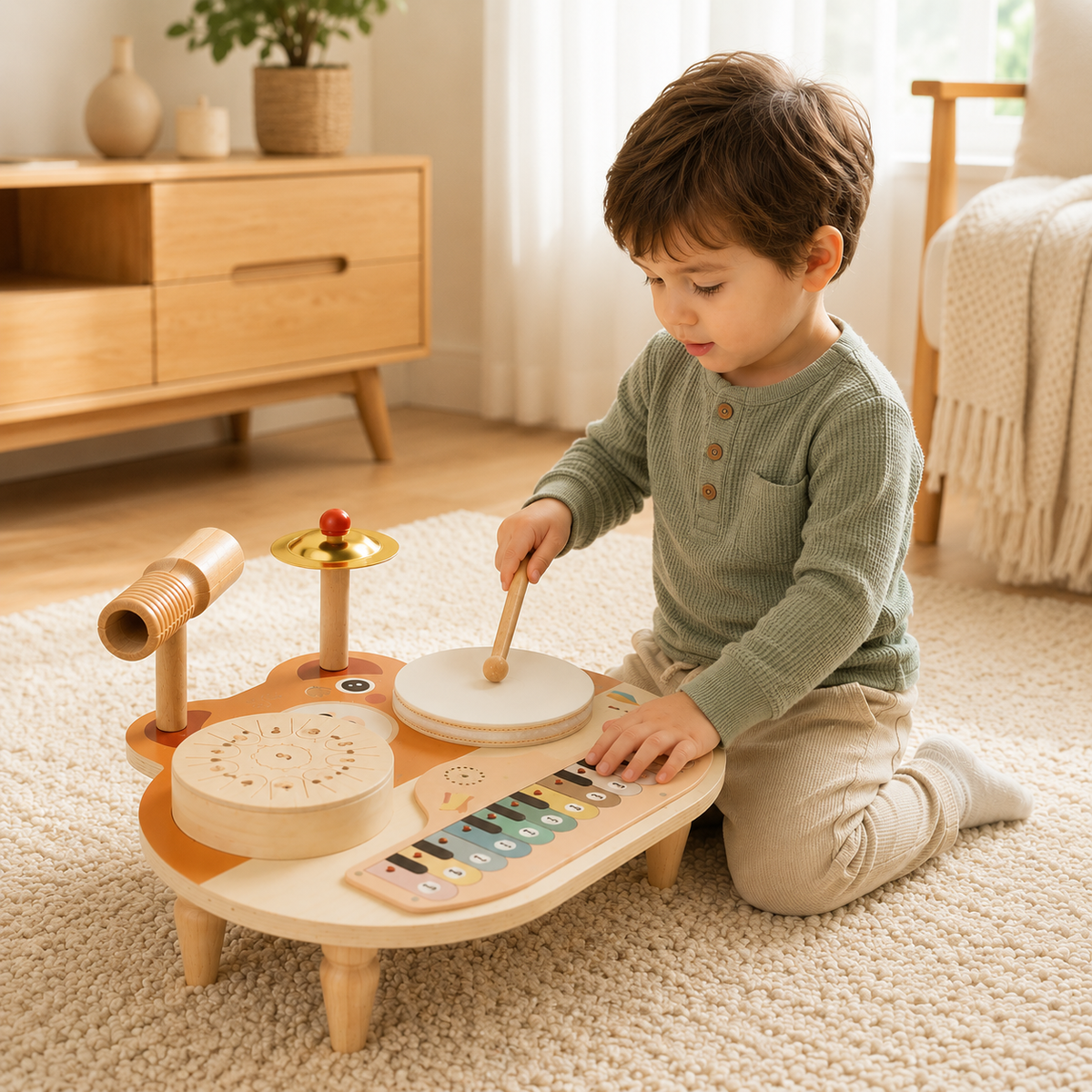 5-in-1 Musical Bear Activity Table