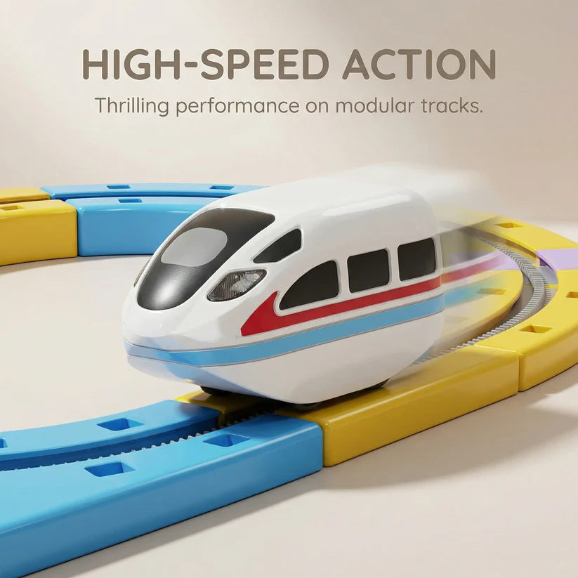 Magnetic Train Track Building Set for Kids