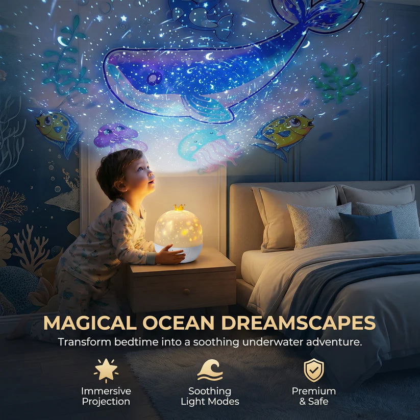 2-in-1 Kids Night Light & Ocean Projector