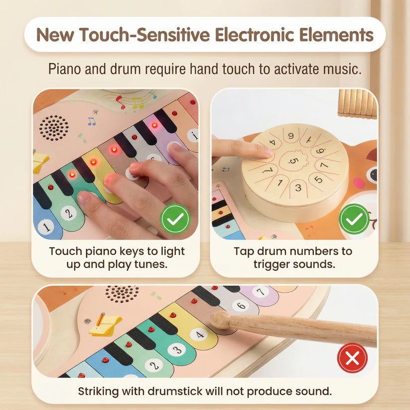 5-in-1 Musical Bear Activity Table