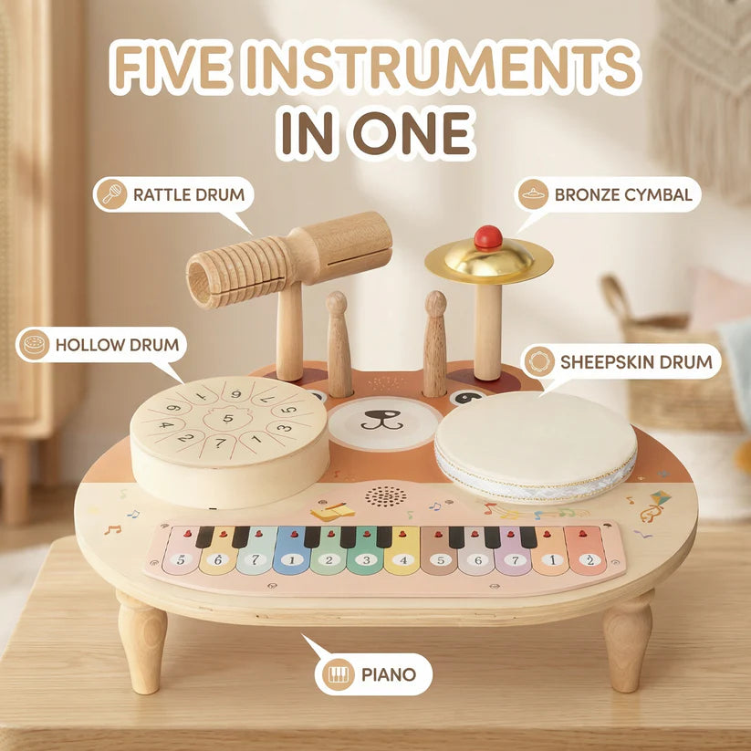5-in-1 Musical Bear Activity Table