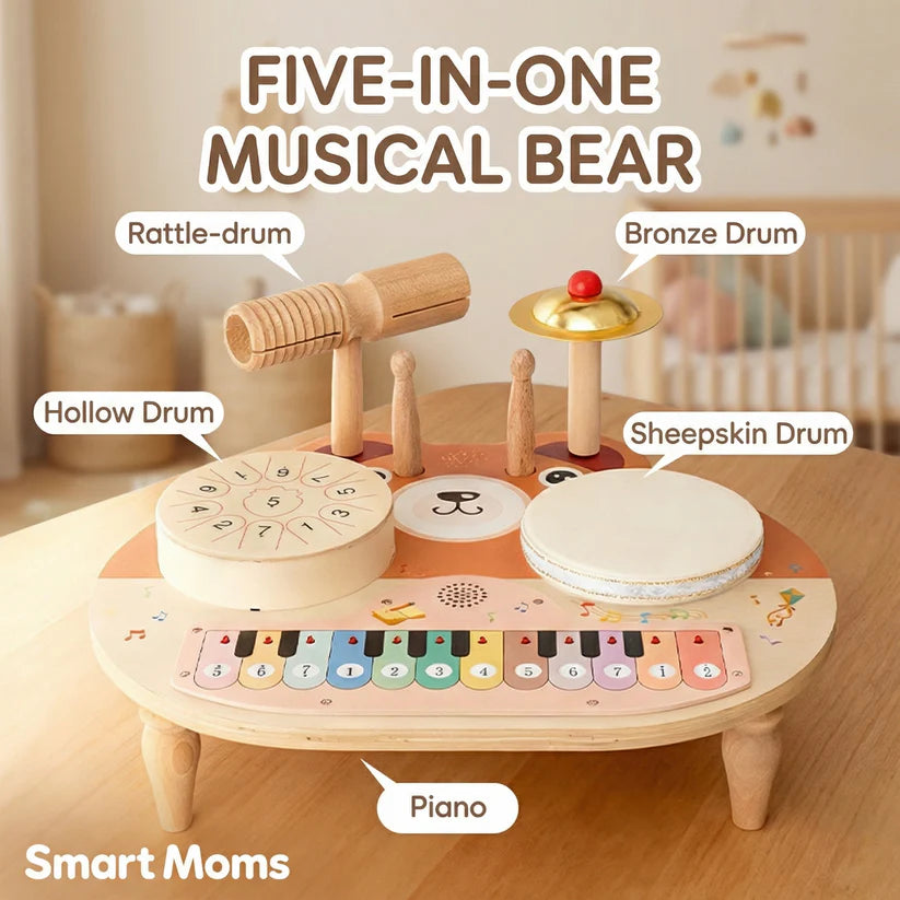 5-in-1 Musical Bear Activity Table