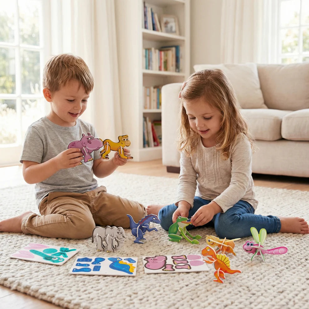 Animal & Vehicle Puzzle Set for Kids