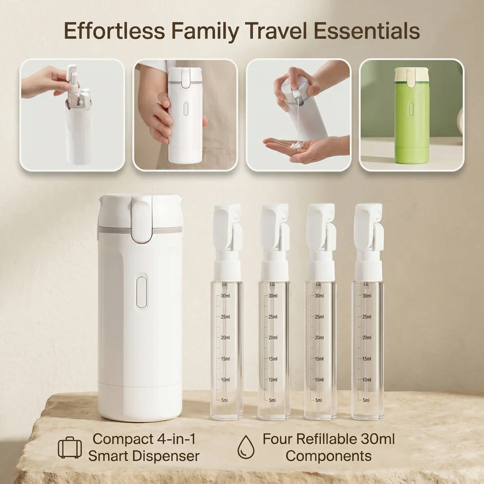 4-in-1 Travel Cosmetics Dispenser