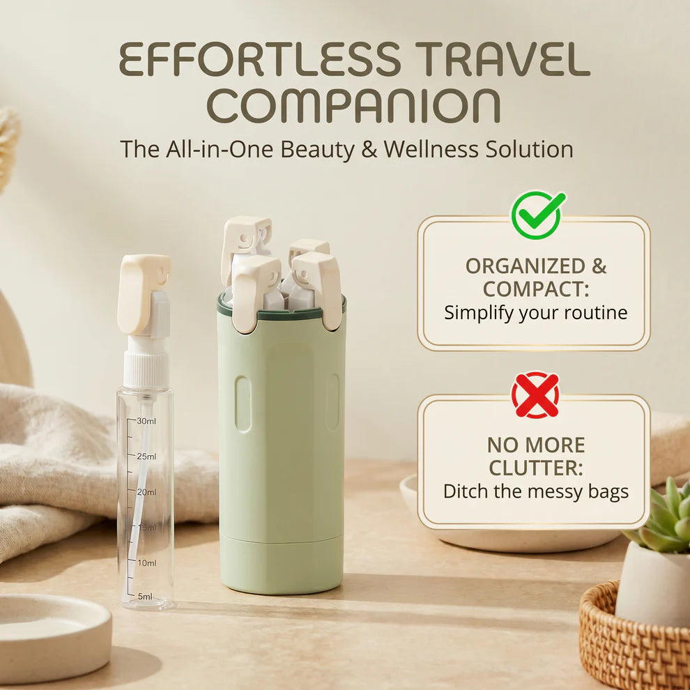 4-in-1 Travel Cosmetics Dispenser